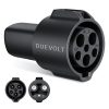 Duevolt J1772 to Tesla Adapter, 80Amp 250V J1772 Adapter Compatible with Tesla Vehicles