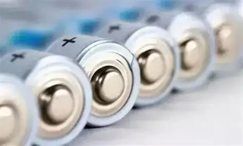Battery Aging-Close-up view of battery positive terminals