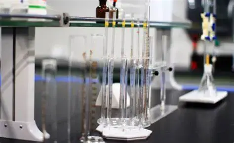 Electrolyte testing lab with measurement equipment