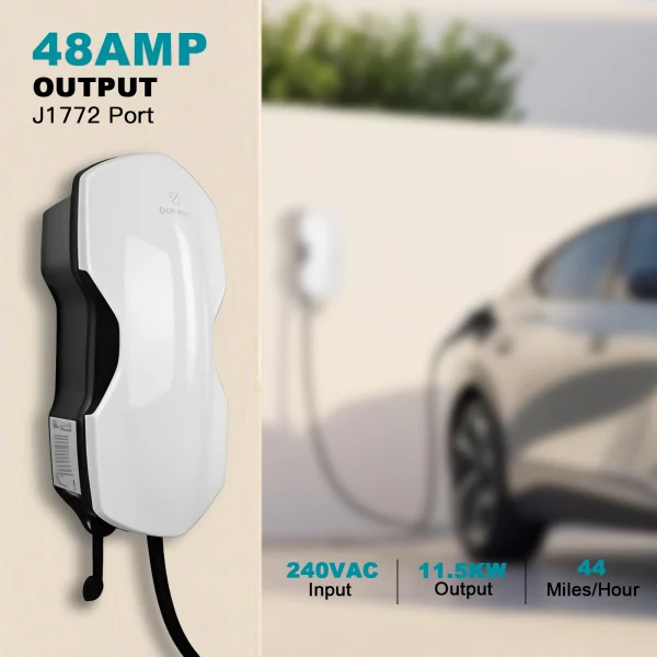 RACE Level 2 J1772 EV Charger | 240V 48Amp Smart Electric Car Charger - Image 2