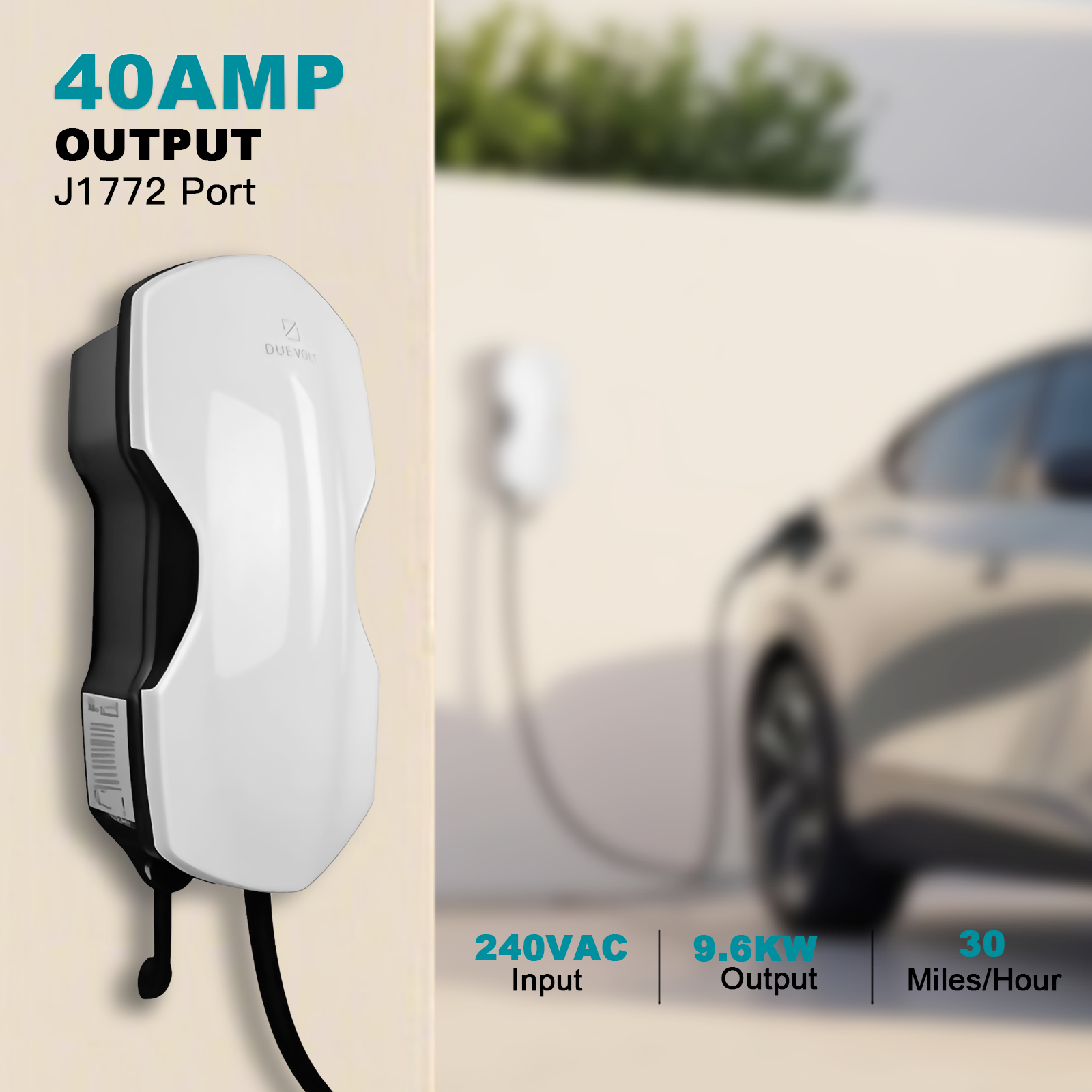 RACE Level 2 EV Charger 240V Front view