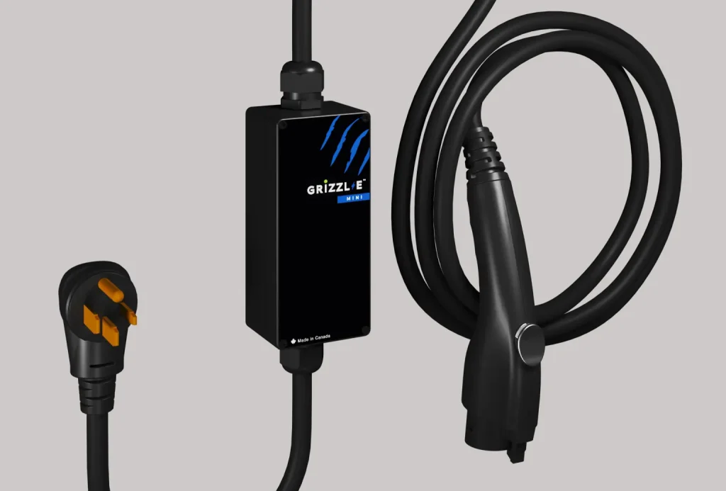 Grizzl-E Mini Connect portable EV charger with WiFi and app control
