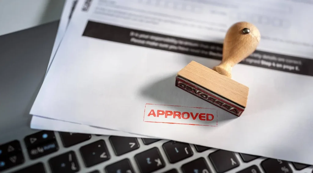 Home EV Charger Readiness Assessment Document with approved stamp for Home EV Charger installation permit