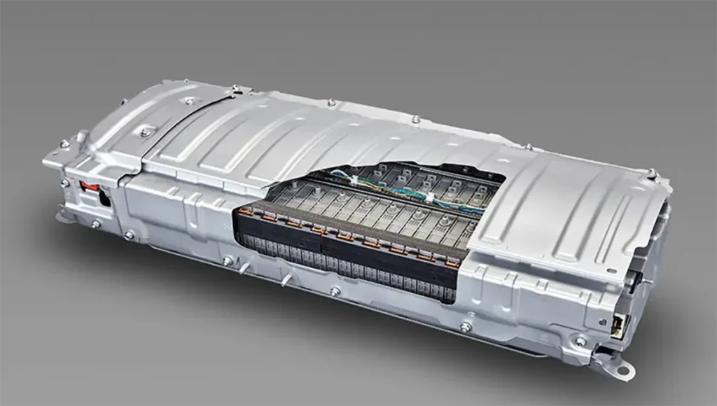 How Long Do Electric Car Batteries Last: Electric car battery pack showing lithium-ion cells and internal structure