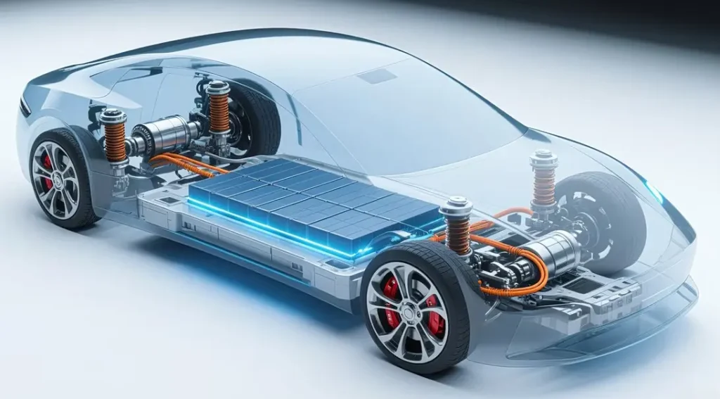 Tesla battery modules showing design for long battery life