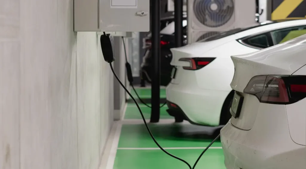 Tesla destination charger used for Level 2 charging compared with fast charging options