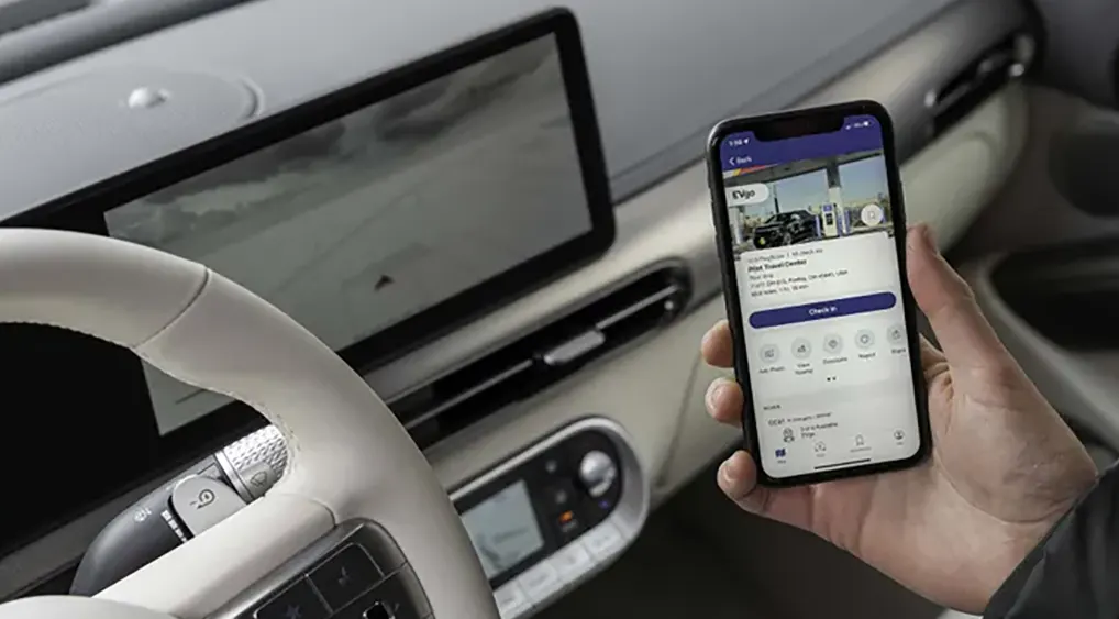 PlugShare app map showing EV charging stations across the United States