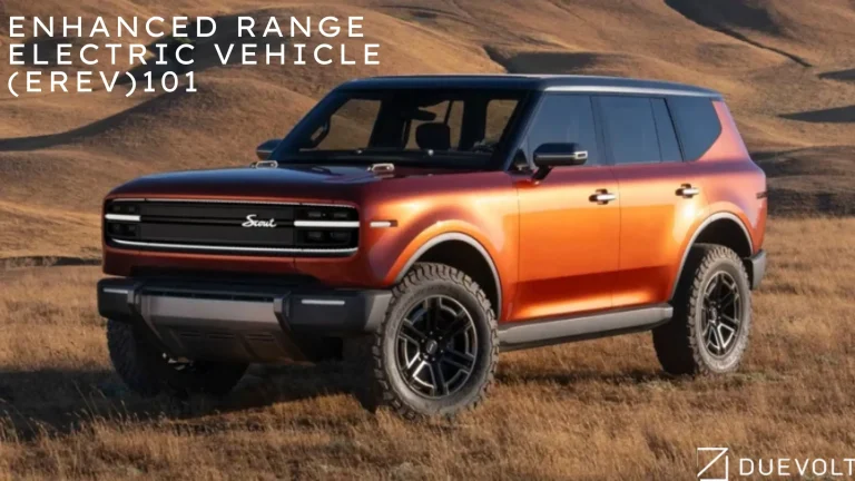 REEV (Range Extended Electric Vehicle) SUV example with extended driving range capability