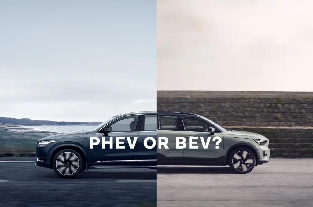 plug in hybrid vs electric vehicle bev comparison charging differences