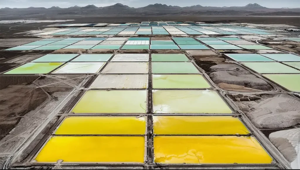 Are Electric Cars Better for the Environment? Lithium extraction site used for electric vehicle battery manufacturing.